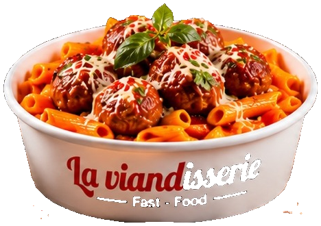 Bowl meatballs pasta